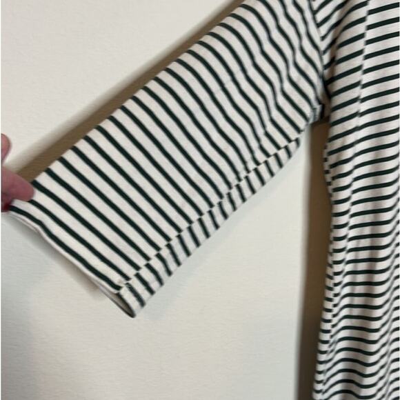 Tuckernuck Ashton‎ Knit Polo Dress Off White  Navy Striped Size L - Picture 3 of 7